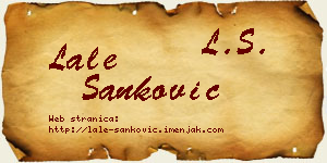 Lale Sanković vizit kartica